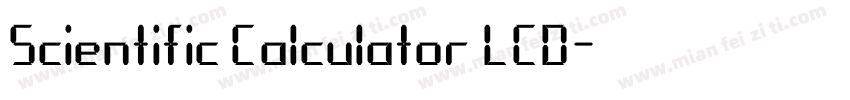 Scientific Calculator LCD字体转换